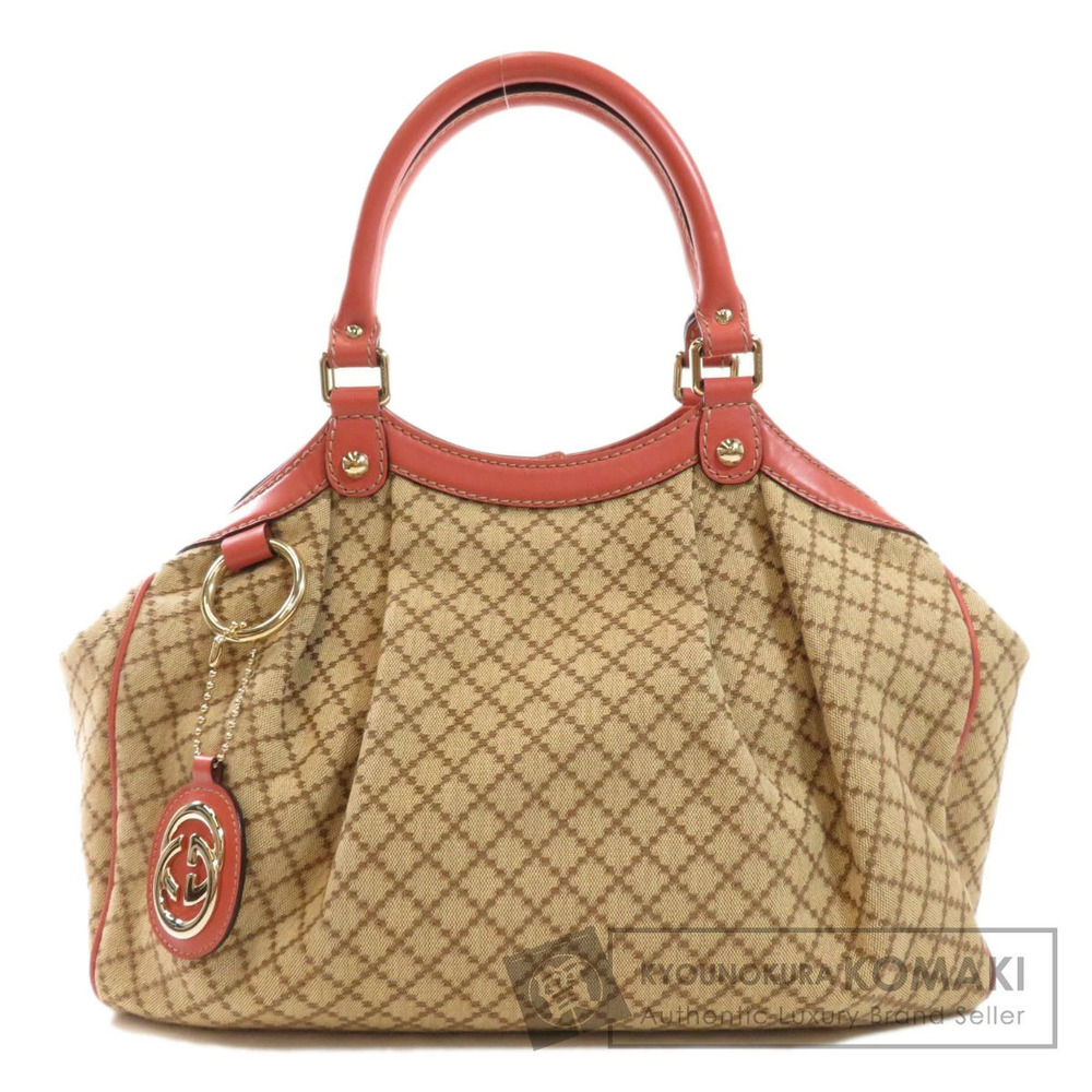 Gucci Sukey Diamante Tote Bag Canvas Leather